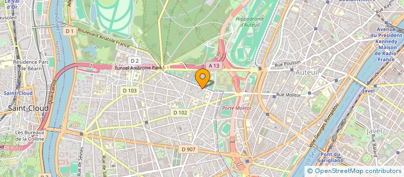 localisation de l'entreprise MONSIEUR MAURICE CRESSY à BOULOGNE-BILLANCOURT