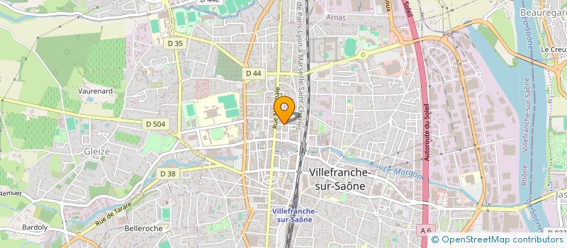 localisation de l'entreprise MONSIEUR MAURICE CURIS  VILLEFRANCHE-SUR-SAONE