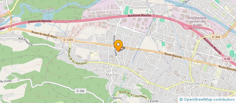 localisation de l'entreprise MONSIEUR MAURICE DANCET  MARNAZ
