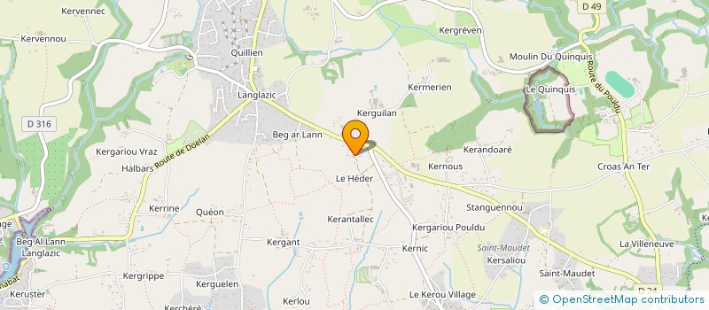 localisation de l'entreprise MONSIEUR MAURICE DANIEL à CLOHARS-CARNOET