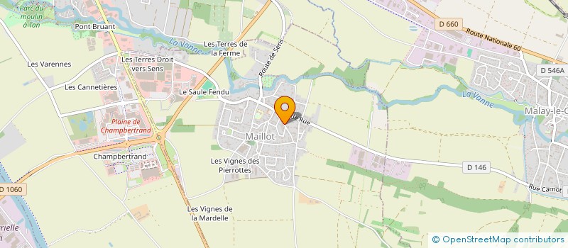 localisation de l'entreprise MONSIEUR MAURICE DANJOU  MAILLOT