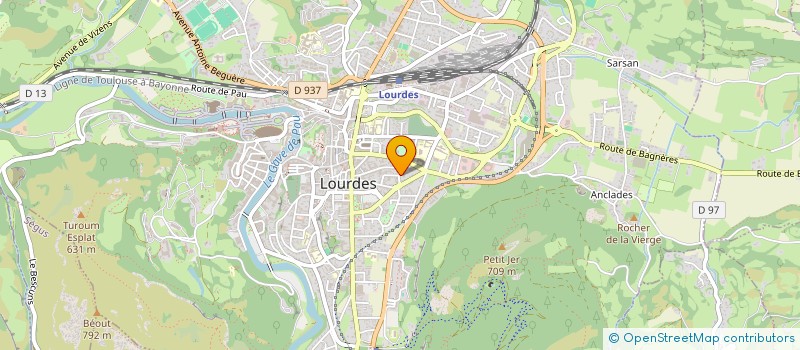 localisation de l'entreprise MONSIEUR MAURICE DARRAS à LOURDES