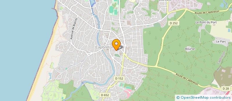 localisation de l'entreprise MONSIEUR MAURICE DAUDIGEOS  CAPBRETON
