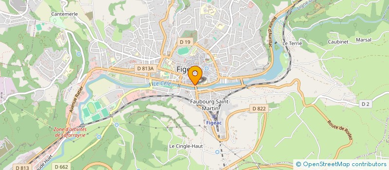 localisation de l'entreprise MONSIEUR MAURICE DAUNIS à FIGEAC