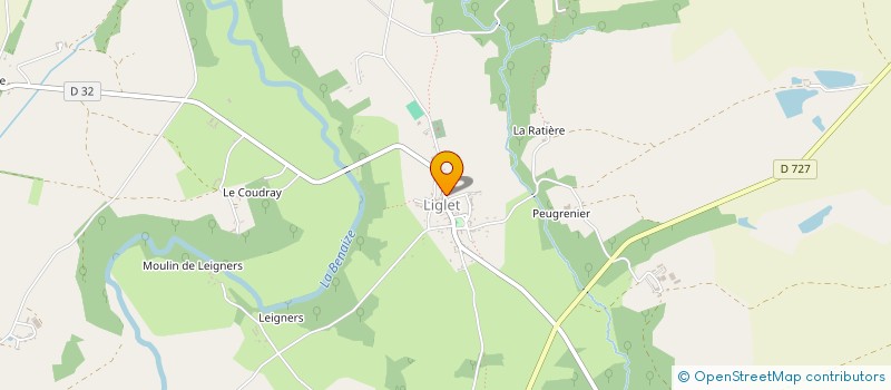 localisation de l'entreprise MONSIEUR MAURICE DE RIDDER  LIGLET