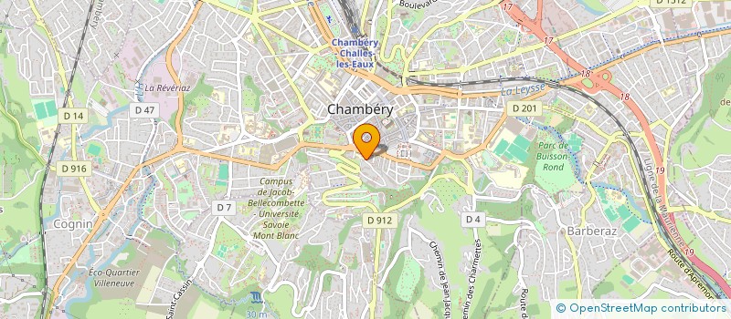 localisation de l'entreprise MONSIEUR MAURICE DECARREAUX à CHAMBERY