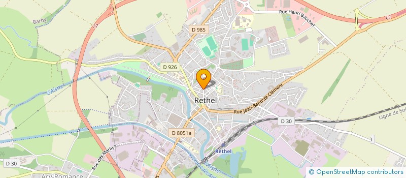 localisation de l'entreprise MONSIEUR MAURICE DEGLIN  RETHEL