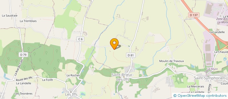 localisation de l'entreprise MONSIEUR MAURICE DELAHAYE  SAINT-BRIEUC-DES-IFFS