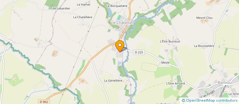 localisation de l'entreprise MONSIEUR MAURICE DELAUNAY à LE CHATELLIER