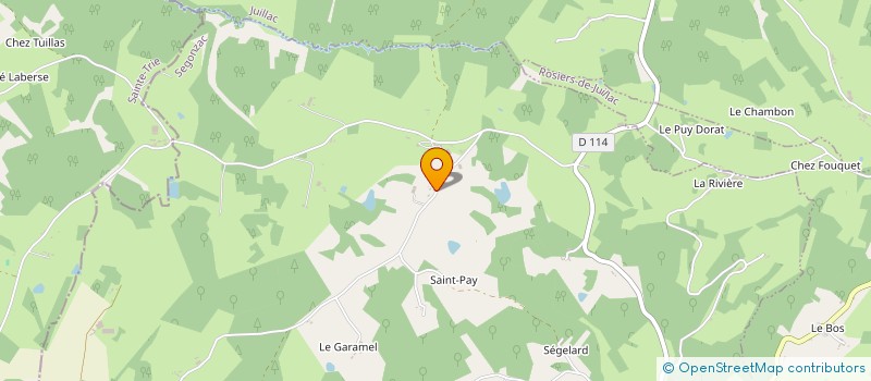 localisation de l'entreprise MONSIEUR MAURICE DELAVAULT  SEGONZAC