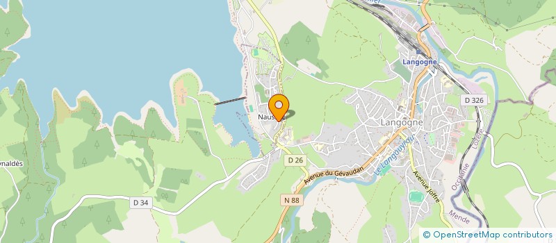 localisation de l'entreprise MONSIEUR MAURICE DELBOS  NAUSSAC-FONTANES