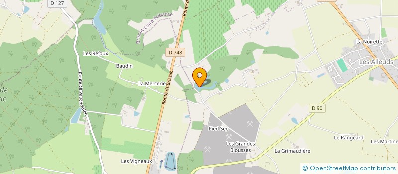 localisation de l'entreprise MONSIEUR MAURICE DENIS  BRISSAC LOIRE AUBANCE