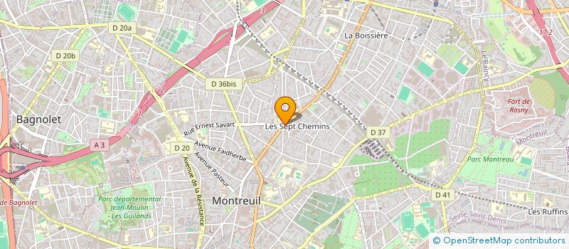 localisation de l'entreprise MONSIEUR MAURICE DEPEZEVILLE à MONTREUIL