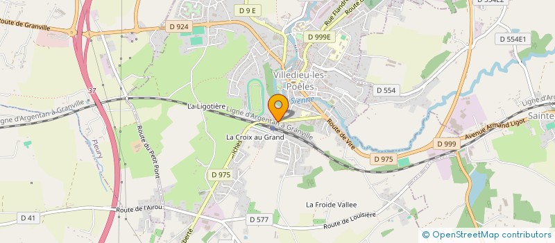 localisation de l'entreprise MONSIEUR MAURICE DEROU  VILLEDIEU-LES-POELES-ROUFFIGNY