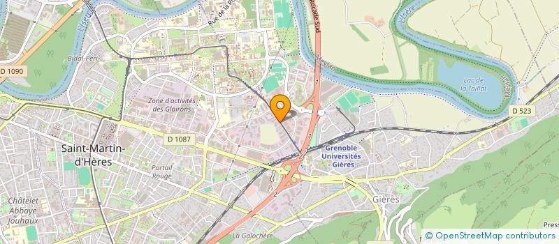 localisation de l'entreprise MONSIEUR MAURICE DESCHAMPS  SAINT-MARTIN-D'HERES