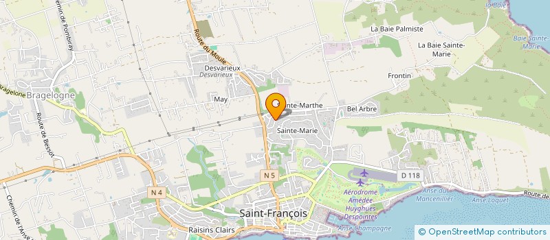 localisation de l'entreprise MONSIEUR MAURICE DESCHAMPS à SAINT-FRANCOIS