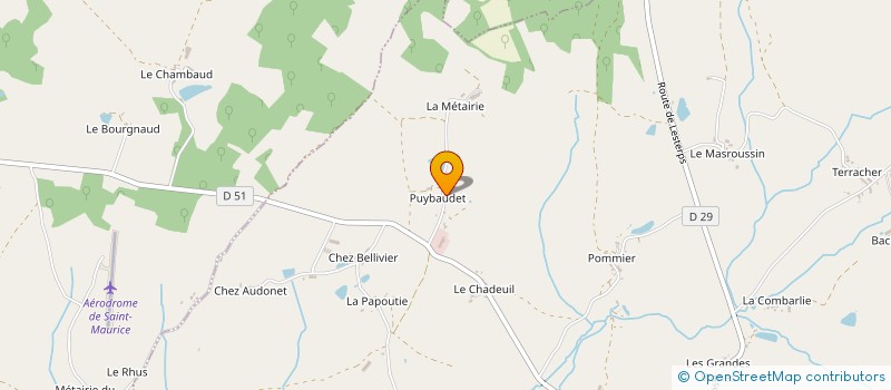 localisation de l'entreprise MONSIEUR MAURICE DESLANDES à SAULGOND