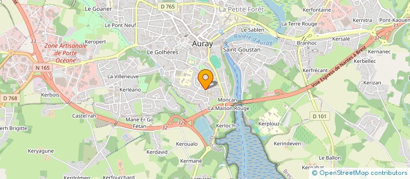 localisation de l'entreprise MONSIEUR MAURICE DION à AURAY