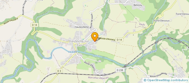 localisation de l'entreprise MONSIEUR MAURICE DIZIN à HAUTEVILLE-SUR-FIER