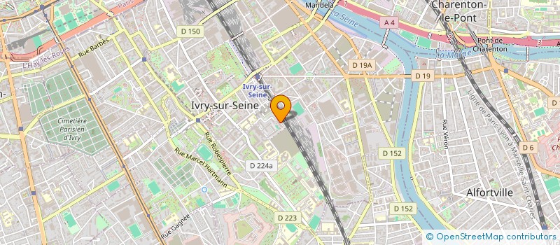 localisation de l'entreprise MONSIEUR MAURICE DONALD EYOUM  IVRY-SUR-SEINE