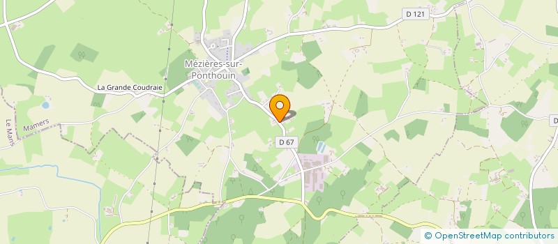 localisation de l'entreprise MONSIEUR MAURICE DROUIN  MEZIERES SUR PONTHOUIN