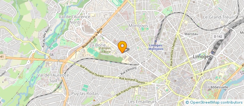 localisation de l'entreprise MONSIEUR MAURICE DUBOIS à LIMOGES
