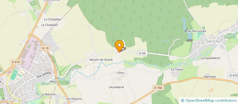 localisation de l'entreprise MONSIEUR MAURICE DUBREUIL  SAUNAY