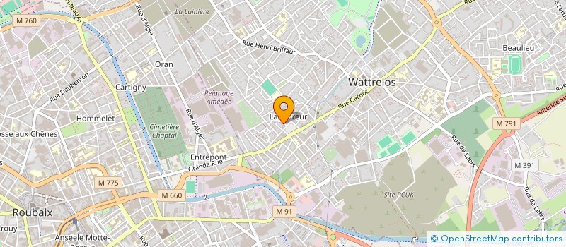 localisation de l'entreprise MONSIEUR MAURICE DUBRULLE à WATTRELOS