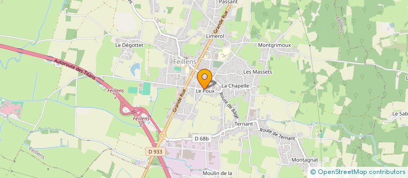 localisation de l'entreprise MONSIEUR MAURICE DUBY à FEILLENS