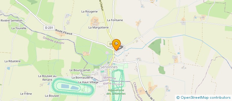 localisation de l'entreprise MONSIEUR MAURICE DUCHENE à SENONNES