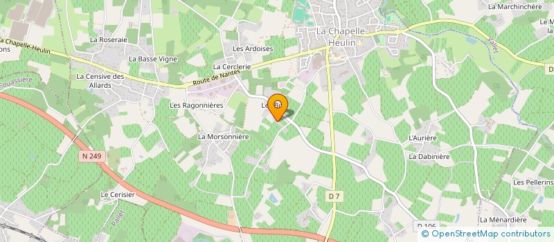 localisation de l'entreprise MONSIEUR MAURICE DUGAST à LA CHAPELLE-HEULIN