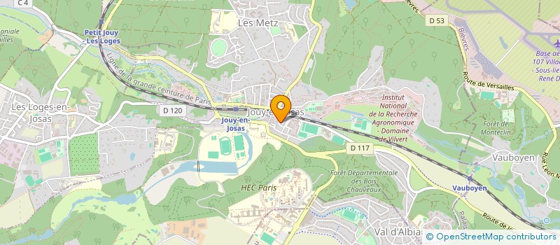 localisation de l'entreprise MONSIEUR MAURICE DUMONTET  JOUY EN JOSAS