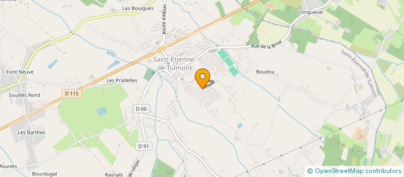 localisation de l'entreprise MONSIEUR MAURICE DURBAN  ST-ETIENNE-DE-TULMONT