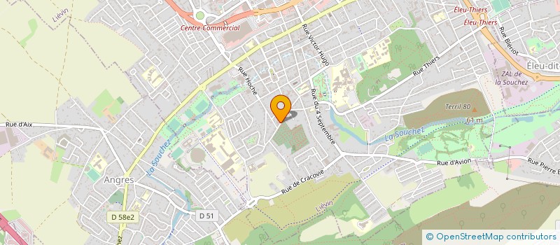 localisation de l'entreprise MONSIEUR MAURICE DURU  LIEVIN