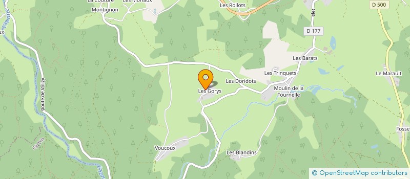 localisation de l'entreprise MONSIEUR MAURICE DUVERNOY  ARLEUF