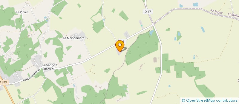 localisation de l'entreprise MONSIEUR MAURICE ERAUD  PAIZAY-LE-SEC