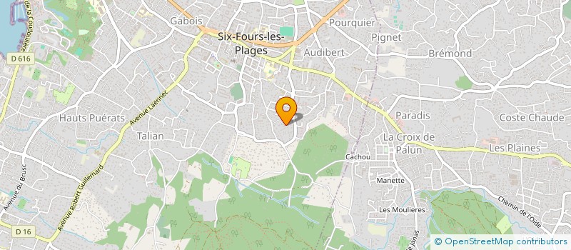localisation de l'entreprise MONSIEUR MAURICE ESTIENNE à SIX-FOURS-LES-PLAGES