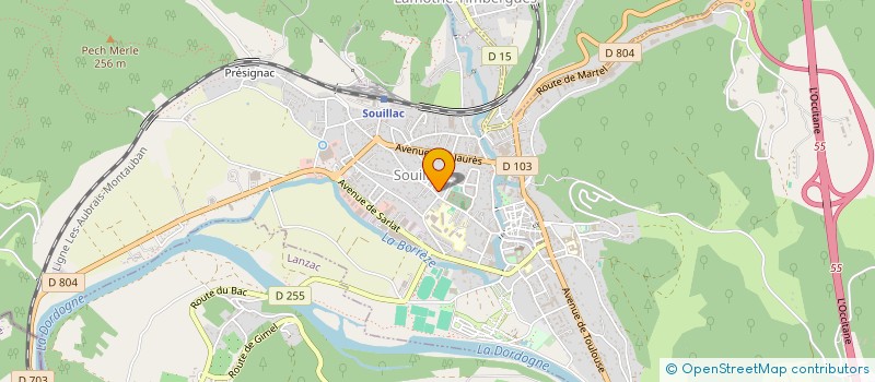 localisation de l'entreprise MONSIEUR MAURICE FABRE à SOUILLAC