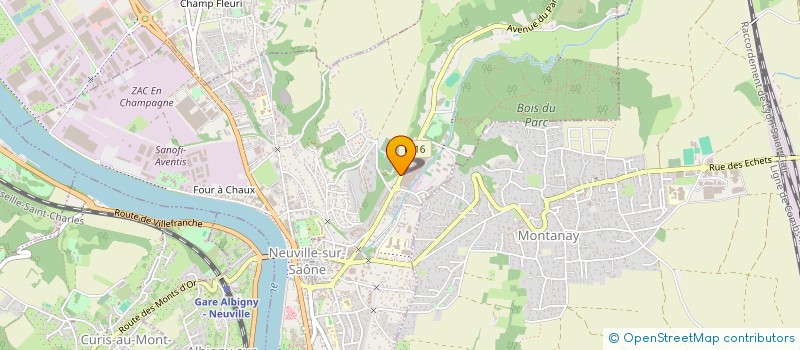 localisation de l'entreprise MONSIEUR MAURICE FAGUET  NEUVILLE-SUR-SAONE