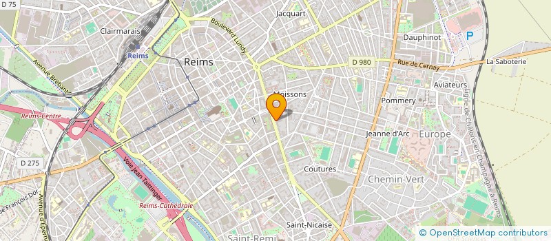 localisation de l'entreprise MONSIEUR MAURICE FAISANT  REIMS