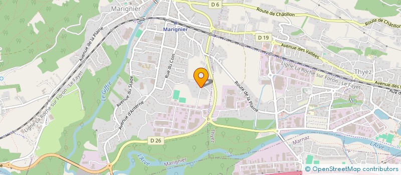 localisation de l'entreprise MONSIEUR MAURICE FALCONNET  MARIGNIER