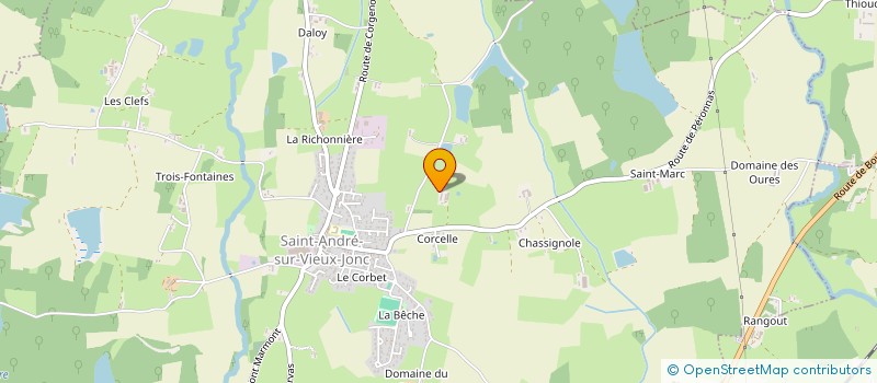 localisation de l'entreprise MONSIEUR MAURICE FALCONNET  SAINT-ANDRE-SUR-VIEUX-JONC