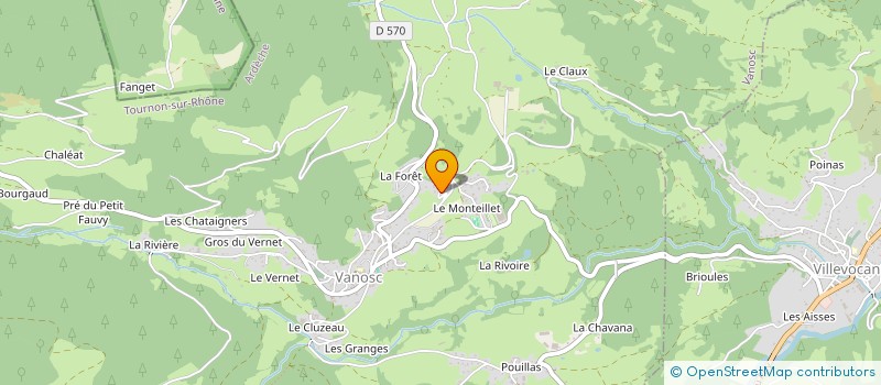 localisation de l'entreprise MONSIEUR MAURICE FANGET  VILLEVOCANCE