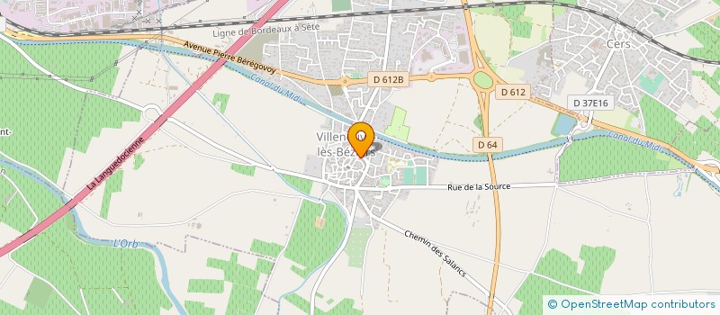localisation de l'entreprise MONSIEUR MAURICE FAU à VILLENEUVE-LES-BEZIERS