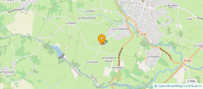 localisation de l'entreprise MONSIEUR MAURICE FAURE  MORNANT