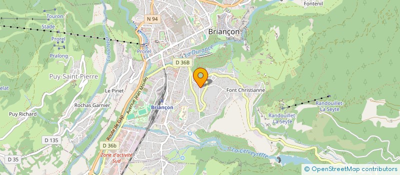 localisation de l'entreprise MONSIEUR MAURICE FAURE-BRAC  BRIANCON