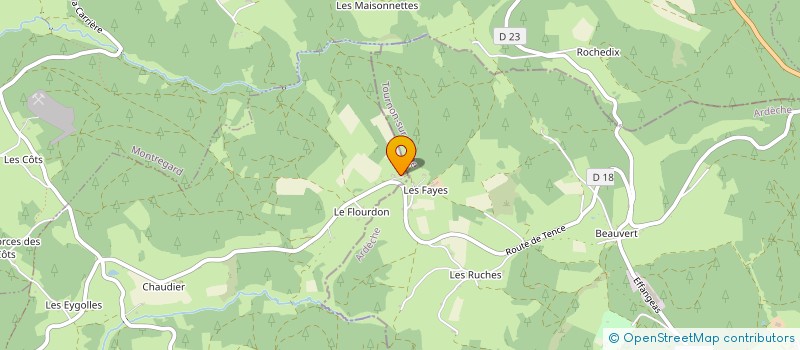localisation de l'entreprise MONSIEUR MAURICE FAURIAT à LE MAS DE TENCE