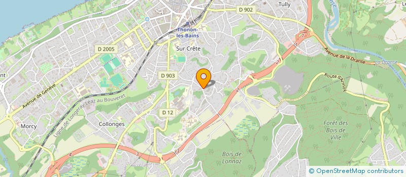 localisation de l'entreprise MONSIEUR MAURICE FAVRAT  THONON-LES-BAINS