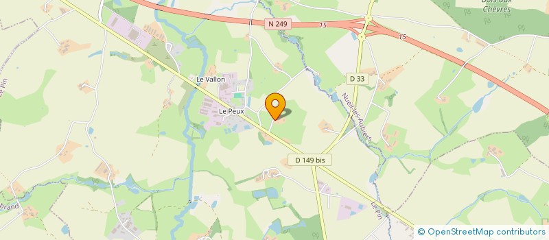 localisation de l'entreprise MONSIEUR MAURICE FERCHAUD  LE PIN