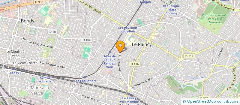 localisation de l'entreprise MONSIEUR MAURICE FERMAND  LE RAINCY